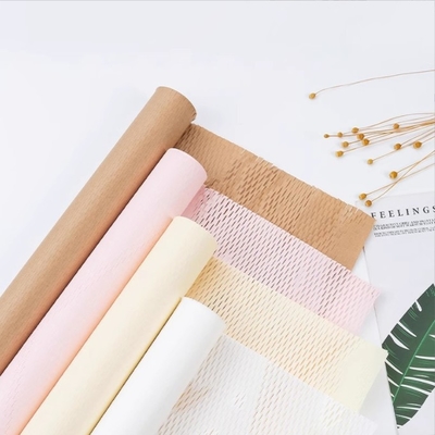 comprar Papel de panal de miel, red rosa de , papel de flor de sobre rojo, papel de malla, papel de envoltura de bouquet, papel de arte de red de red, embalaje de flores Fabricación en línea