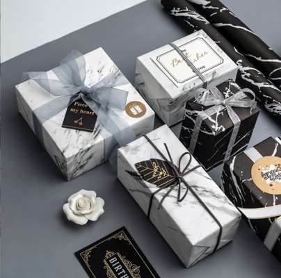 comprar Papel de envoltura de flores con patrón de mármol negro Material de embalaje, suministros de tiendas de flores Papel de envoltura de flores Papel de envoltura de regalo Papel de envoltura de frutas online manufacture