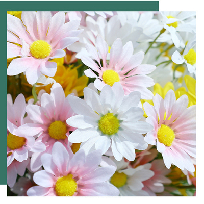 comprar Simulación de manzanilla, margarita pequeña, flor falsa, decoración del salón, mesa de comedor, decoración de flores falsas, arreglo de flores, adornos, accesorios de fotografía online manufacture
