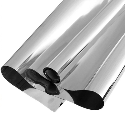 comprar Papel de envoltura de flores de espejo plateado, papel de superficie de espejo reflectante, película de estaño de PVC, embalaje creativo de arte floral de ondas de agua online manufacture