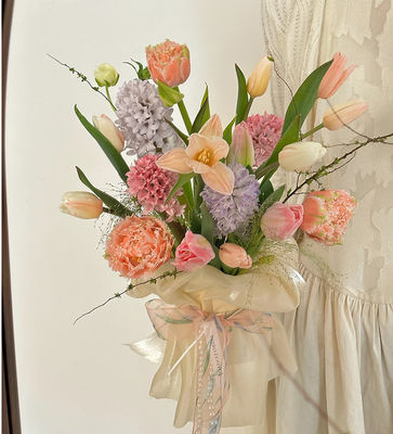 comprar Cinta de la serie Rosa Púrpura Verde del Festival de la Diosa para atar ramos de flores, hornear, bricolaje, materiales de regalo, multi material 25m Fabricación en línea