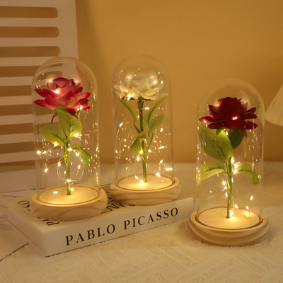 comprar Imitación de rosas, flores eternas, cubierta de vidrio, Día de la Madre, Día de San Valentín, decoración de regalos de Navidad y fabricante de adornos al por mayor online manufacture