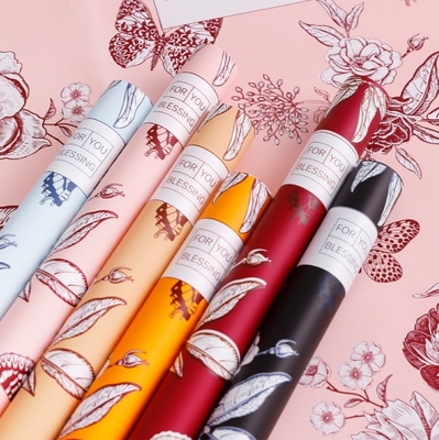 comprar Material del ramo del Día de la Mujer Periodo de floración de mariposa Papel de envoltura con película perlada Tiempo de envío 30-45 días online manufacture