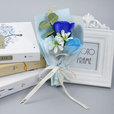 comprar Mini pequeño ramo de flores de Navidad y el Día de San Valentín rosa jabón flor caja de regalo para combinar recuerdos de boda online manufacture