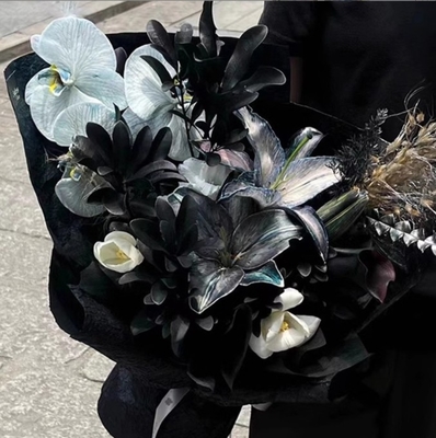 comprar Embalaje artístico de ramo de flores de papel hecho a mano con textura de piedra, papel de flores plisado en muchos colores online manufacture