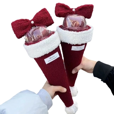 comprar Ramo navideño, ramo de cono de manzana con lazo único de Nochebuena, paquete de material de bricolaje hecho a mano, regalo de Navidad online manufacture