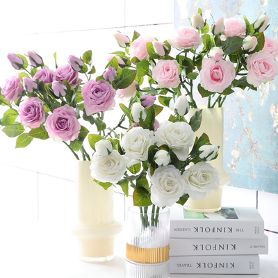 comprar Simulación de la textura de las flores Hidratante Rosa Falsas Flores Decoración para el hogar Boda Rosa 2 Texturas de la cabeza Anna Rosa online manufacture