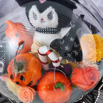 comprar Bouquet de Halloween transfronterizo, banda de pelo de calabaza de bola de popó, bouquet de flores de jabón, regalo hecho a mano para novia y mejor amiga online manufacture