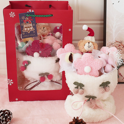 comprar Regalos de San Valentín y Navidad para su novia y mejor amiga: poner un puesto con muñecas, ramos, juguetes de peluche hechos a mano y regalos de flores online manufacture