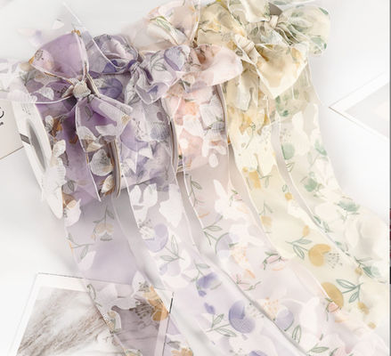 comprar Cinta de flores lavable del Día de San Valentín Qixi, lazo de flores hecho a mano, cinta de decoración de bricolaje, arte floral blanco Fabricación en línea