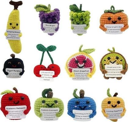 comprar Muñeco de peluche de ganchillo personalizable, 11-30 cm, relleno de algodón PP, para aliviar el estrés y el bebé Fabricación en línea
