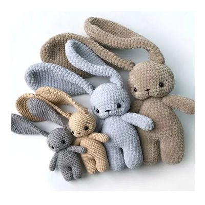 comprar 11-30cm Plush Bunny Amigurumi, juguete de algodón de PP para bebés y regalos de Navidad Fabricación en línea