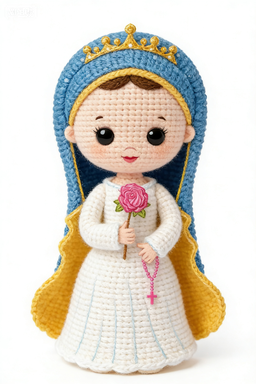 comprar Kiva Muñeca Santa De Ganchillo Hecha A Mano, Lindo Juguete De Peluche De Estilo Religioso, Muñeca Creativa Tejida A Mano Fabricación en línea