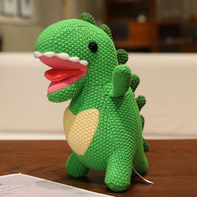 comprar OEM ODM juguetes de punto personalizados al por mayor Amigurumi oso de peluche dinosaurio muñeco de peluche bebé juguetes de peluche de ganchillo Fabricación en línea