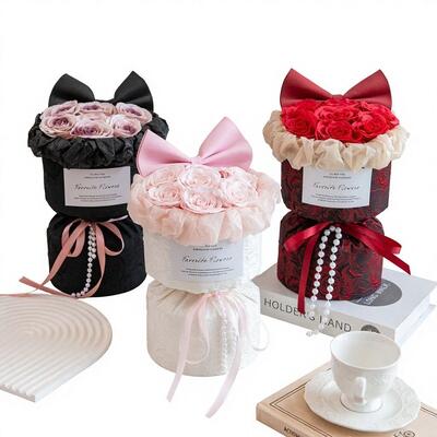 comprar Ramo de jabón con lazo de dibujos animados para niñas, rosa de simulación exquisita, flor eterna, arte moderno, regalo de cumpleaños, Tanabata, Día de San Valentín, China Fabricación en línea