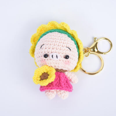 comprar Fabricante Bajo Precio Yarn Hecho a mano Animales de gancho juguete llavero de gancho Animales de gancho muñecas de punto regalos rellenos muñeca de gancho Fabricación en línea