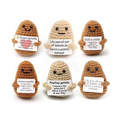 comprar Kawaii relleno de tejidos emocionales positivos Patata de gancho muñeco de peluche Fabricación en línea