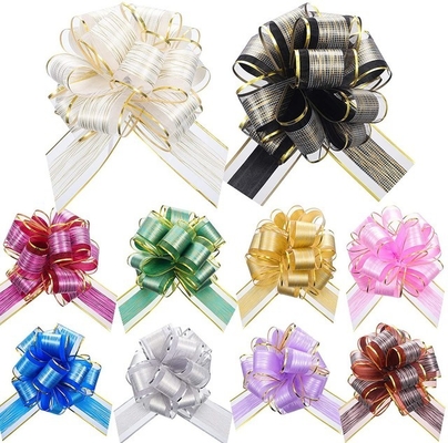 Un buen precio. Anchura coloreada multi los 2.0cm del arco de la cinta del papel de regalo del poliéster los 5.0cm en línea