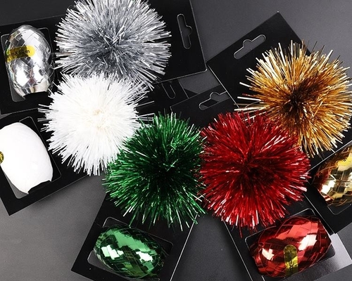 comprar La cinta rizada 100% del papel de regalo del arco de la estrella del poliéster fijó los 0.5cm para la decoración del cumpleaños online manufacture