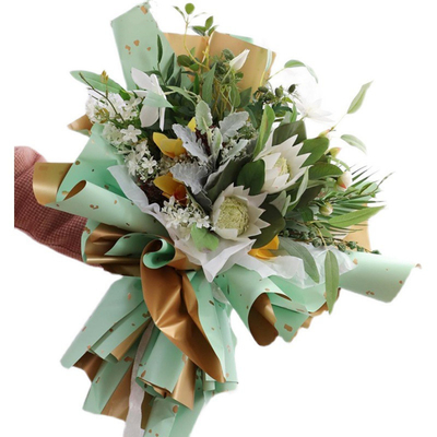 Buen precio 70gsm florista lujoso Wrapping Paper With por lo menos 58*58 o tamaño modificado para requisitos particulares en línea