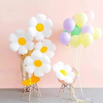 Un buen precio. Decoración linda del partido de Daisy Flower Shape Foil Balloons Globos del estilo del Ins en línea