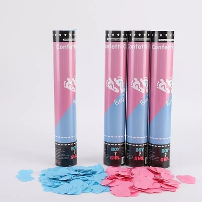 Un buen precio. los cañones rosados del confeti de los 30cm en venta, género revelan el cañón del confeti en línea