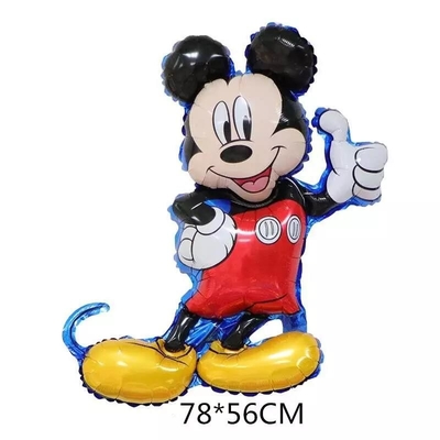 Un buen precio. globo de la hoja de Mickey Mouse de la historieta del arreglo de la decoración de la fiesta de cumpleaños del globo de la cabeza de Minnie del color sólido de 18 pulgadas en línea