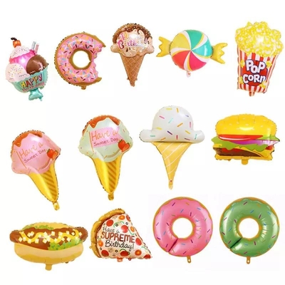 Un buen precio. El postre al por mayor hincha a niños de la pared de la fiesta de cumpleaños que los juguetes los globos de la hoja del caramelo de los anillos de espuma del helado en línea