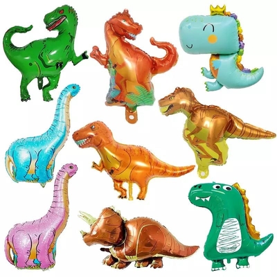 Un buen precio. Globo decorativo de la hoja del dinosaurio de la serie de los globos del tiranosaurio del tema al por mayor de Rex Brontosaurus Charizard Dinosaur Party en línea