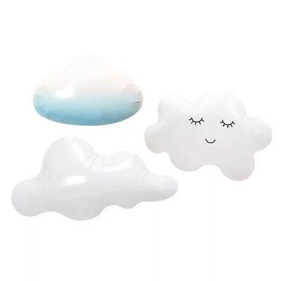 Un buen precio. Globo inflable blanco lindo del helio de la hoja de la nube de los niños de la promoción al por mayor de los juguetes para las fuentes del partido en línea