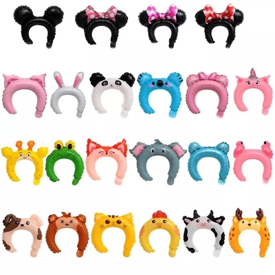Un buen precio. Bandas animales del bebé de Wholesal de la venda de Toy Hairband Party de la hoja del globo del pelo de la historieta linda de la banda en línea