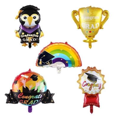 Un buen precio. El estudiante excepcional Woodpecker Medal Rainbow del trofeo de la graduación formó el globo de la hoja en línea