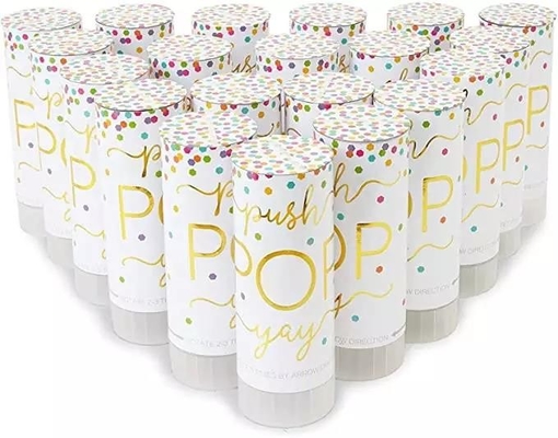 Buen precio Mini cañón del confeti al por mayor de la toma con el papel de alta calidad del aire del poder de PrintMetallic del banquete de boda en línea