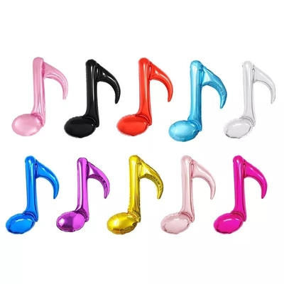 Un buen precio. Helio de Mylar de la fiesta de cumpleaños de la boda de Wholesal globos de la hoja de la nota de la música de 18 pulgadas en línea