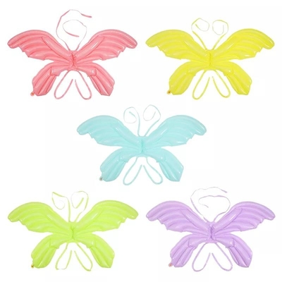 Un buen precio. Mariposa inflable usable Wing Toy del globo de la hoja de los nuevos de la llegada de Wholesal del oro de Macaron del color el 120cm juguetes de plata de los niños en línea