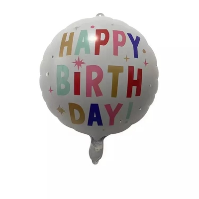 Un buen precio. El precio competitivo de Wholesal ronda de 18 pulgadas hincha los globos decorativos de la hoja del feliz cumpleaños en línea