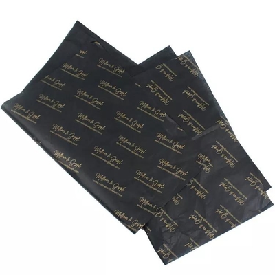 Un buen precio. Papel tisú personalizado del envoltorio para regalos de la impresión del logotipo de la marca del oro para embalar en línea