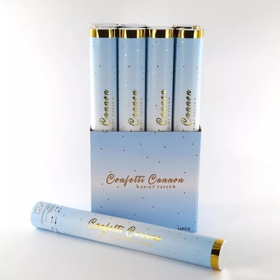 Un buen precio. Género Revel Party Papel brillante Popper Cañón de confeti Etiqueta de estampado en caliente en línea