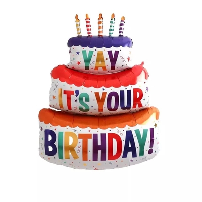 Un buen precio. El papel de aluminio del tema de la torta hincha los juguetes de los niños para la decoración de la fiesta de cumpleaños en línea