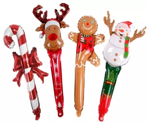 Un buen precio. Navidad Papá Noel Árbol de Navidad Campanas Globos de papel de aluminio para Año Nuevo Navidad en línea