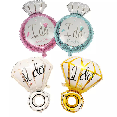 Un buen precio. Diamond Ring Shape YO HACER los globos de aluminio de la hoja de la película para el banquete de boda en línea