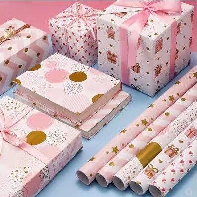 Un buen precio. los 50cm*70cm Matte Gift Wrap Paper Roll para el amigo en línea