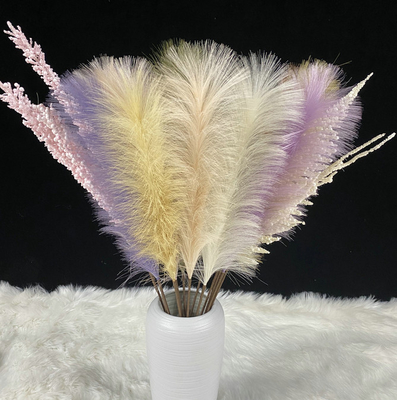 Un buen precio. Decoración del contexto de la decoración de la sede artificial Reed Pampas Grass Home Wedding en línea