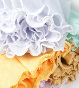 Un buen precio. Material de rizado Papel de envoltura floral coreano hecho a mano Papel arrugado ecológico en línea