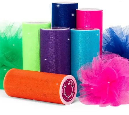 Un buen precio. Rollo de tela de tulle de nylon brillante y personalizable Rolos de tulle en línea