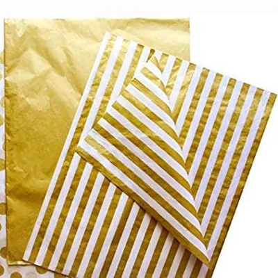 Un buen precio. Papel de envoltura de regalo Kraft de oro resistente al desvanecimiento con tecnología de impresión por chorro de tinta en línea