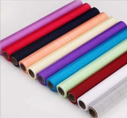 Un buen precio. Rolos de túllas de organza tejidos con densidad 28E para vestidos de novia en línea