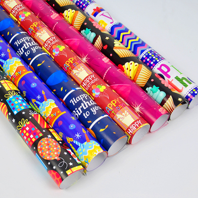 Un buen precio. Embalaje de regalo de acabado mate Roll de papel Kraft Impresión personalizada en línea