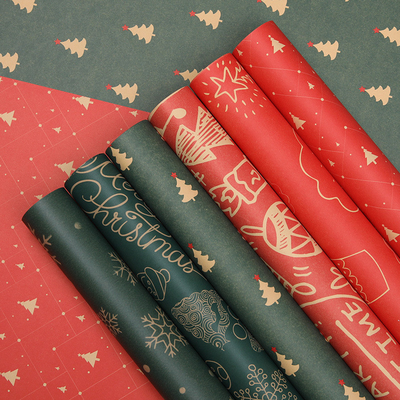 Un buen precio. Papel de envoltura de regalo compatible CMYK con acabado mate en línea