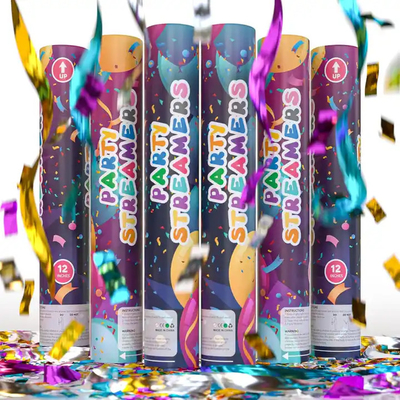 Un buen precio. Nuevo diseño de la fábrica de papel corrientes de confeti fiesta popper confetti cañón en línea